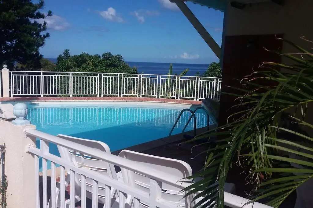 T4 Climatise Vue Mer Dans Villa Piscine Bouillante